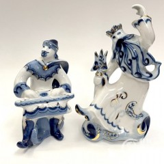 Скульптуры парные "Нептун и Садко"